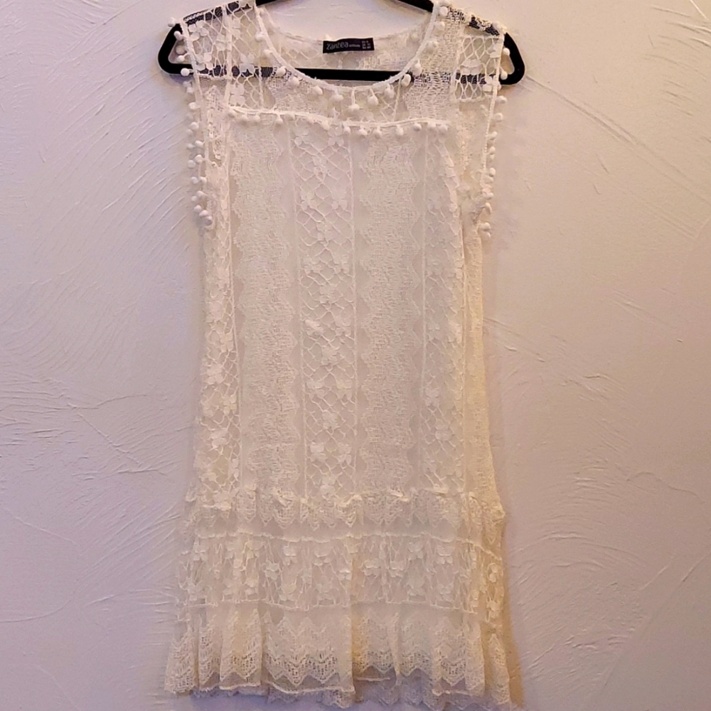 Ivory lace dress